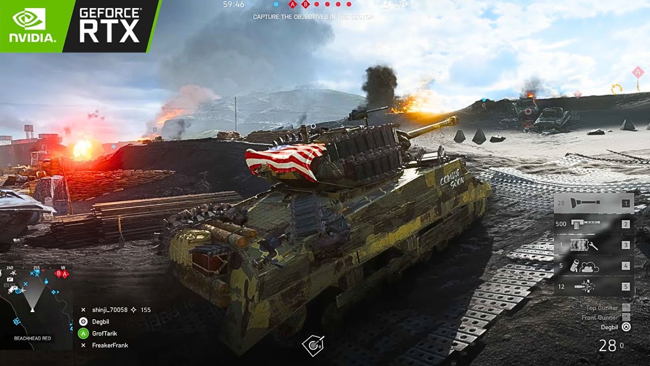 Battlefield V - M4 Sherman Perfect Breakthrough [No Deaths] | Iwo Jima