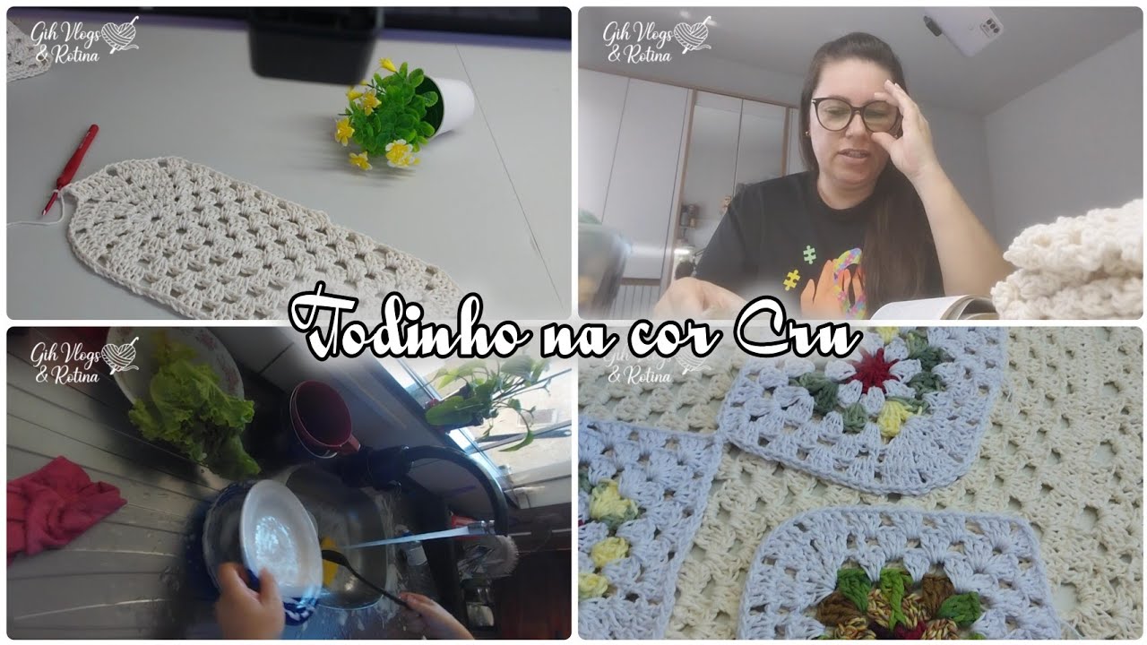 #vlogderotinacomcroche Fiz uma peca que ha muito tempo nao fazia na rotina com crochê de hoje fiz 