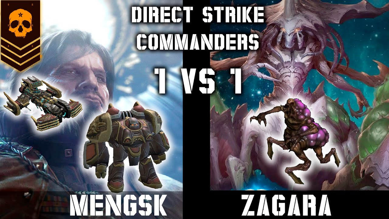 Mengsk vs Zagara | zagara in late is unstoppable (?)| Direct Strike Commanders StarCraft2