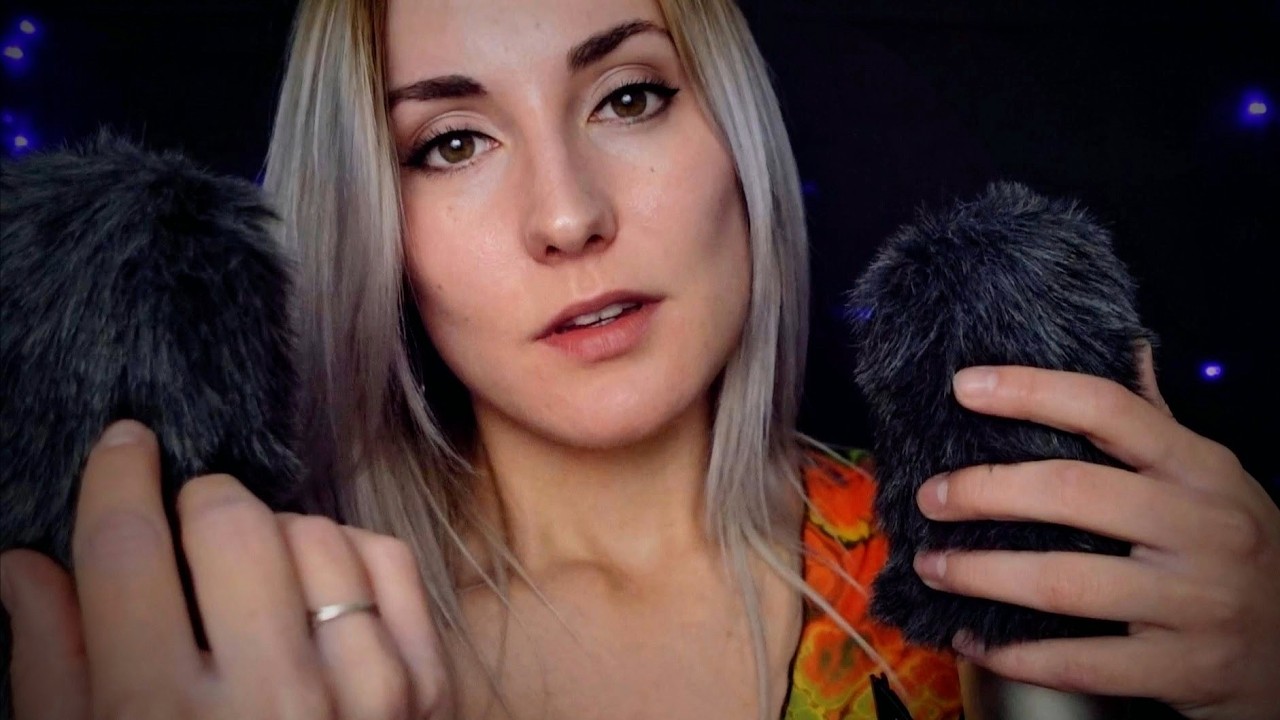 Perfect ASMR for Sleep 💙 slow fluffy mic scratching