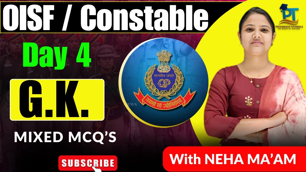 OISF-DISTRICT CONSTABLE |day 4| General Knowledge || Mixed Question #OISF#districtconstable