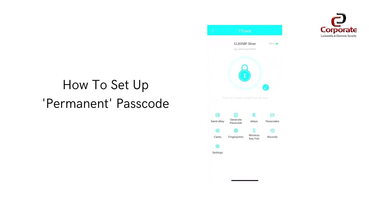 TTLock - Creating Custom Passwords  | Corporate Locksmiths