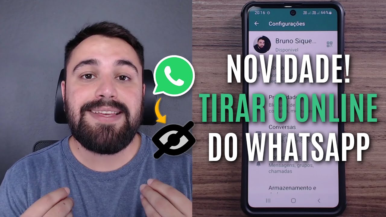 NOVIDADE! COMO TIRAR O ONLINE DO WHATSAPP