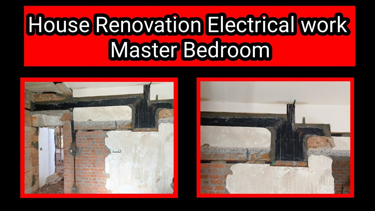 House Renovation Electrical work Master Bedroom #renovation #electrical 