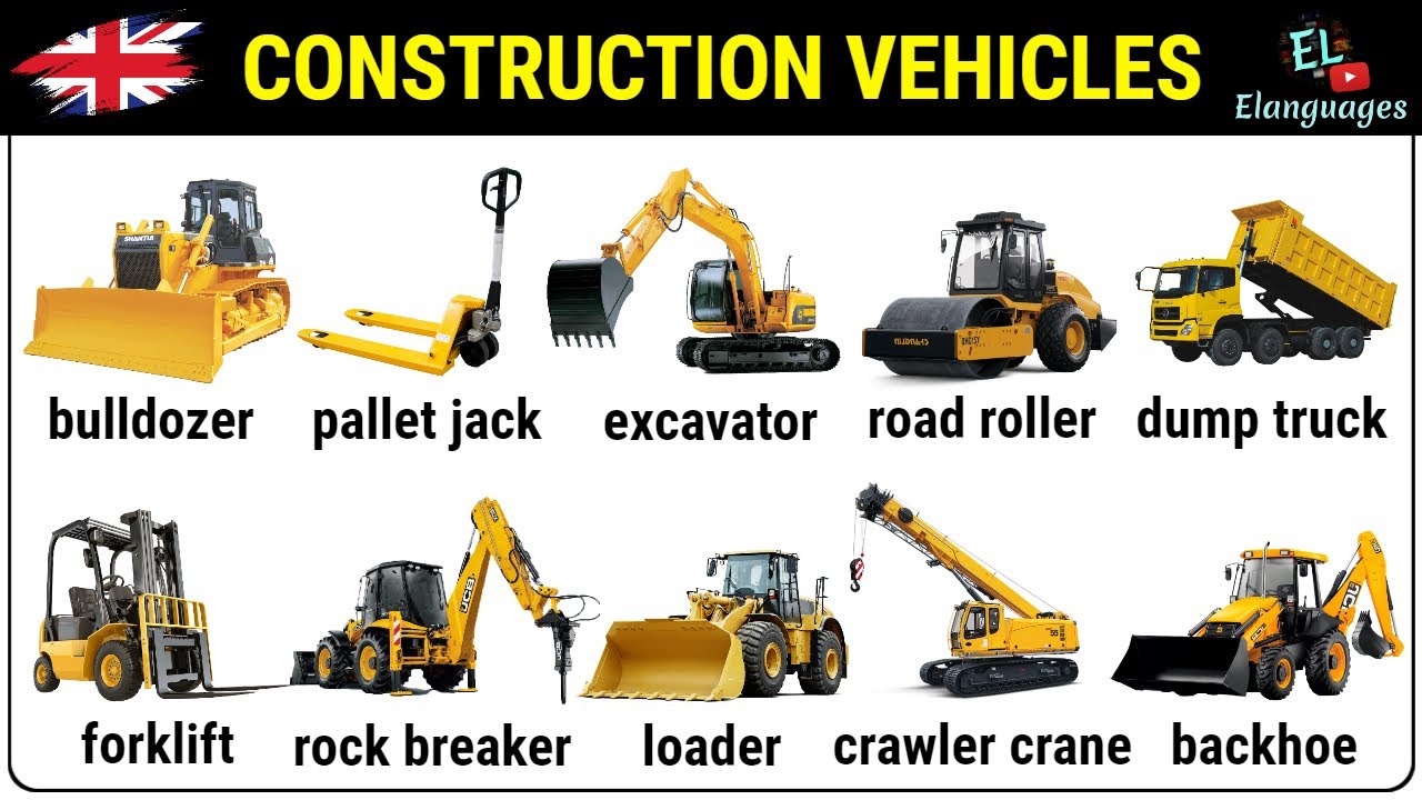 Construction Vehicles in English vocabulary