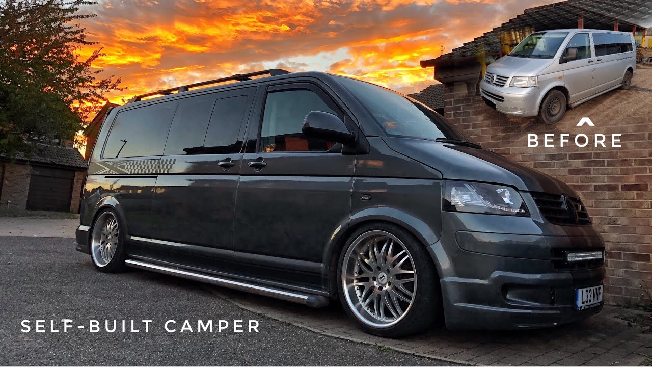 VW Transporter T5 DIY self built camper