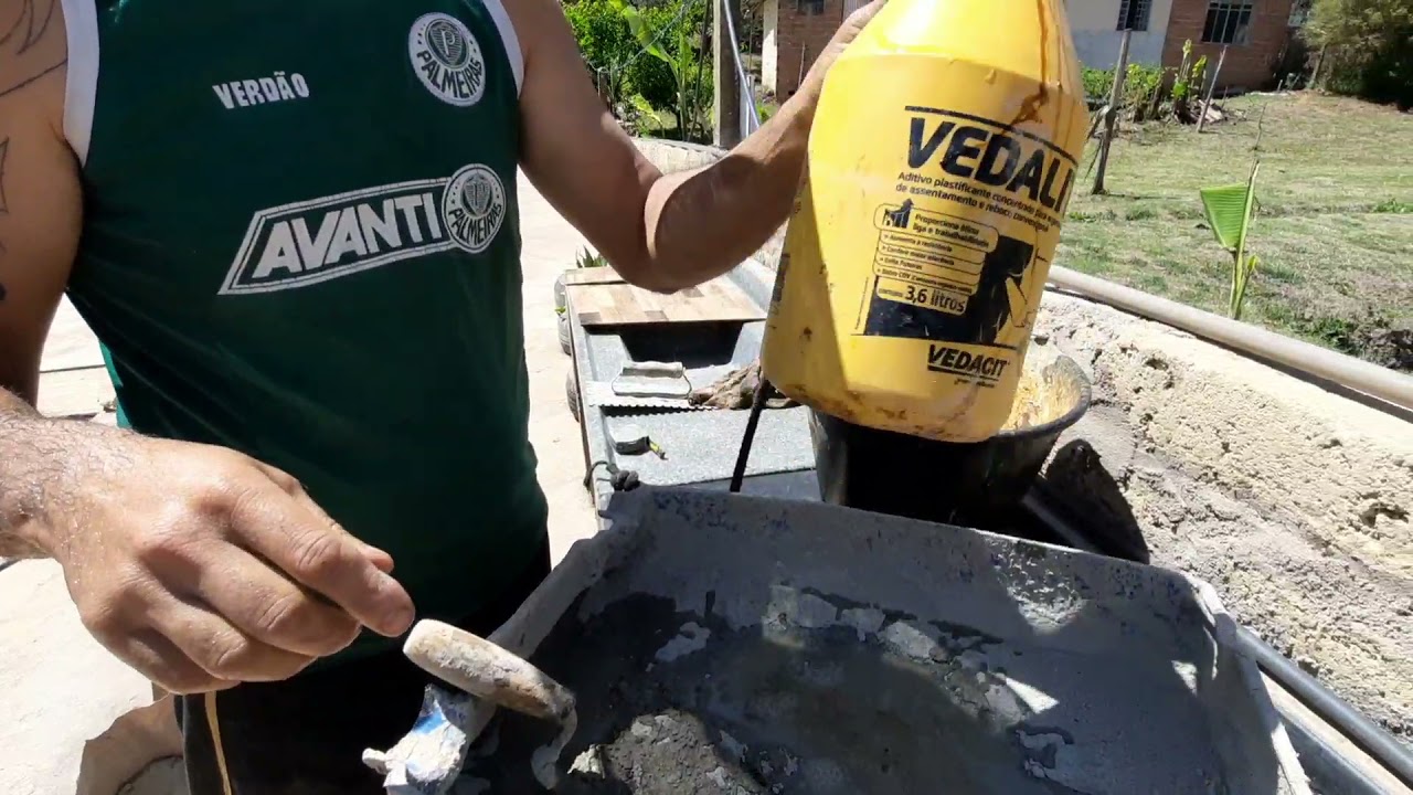 COMO FAZER  ARGAMASSA  CASEIRA -SUPER FÁCIL/o make homemade mortar - super easy