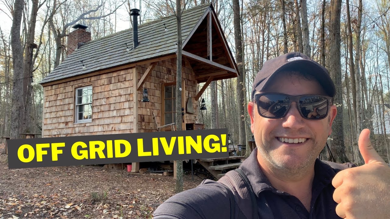 Off Grid Living at It's Best!! | Henry David Thoreau Cabin in The Woods
