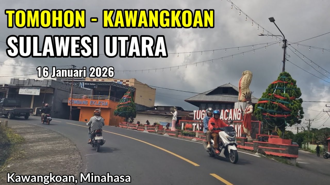 Perjalanan Tomohon - Kawangkoan Minahasa, Sulawesi Utara 16 Januari 2026