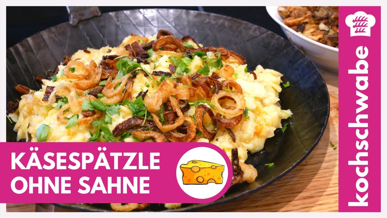 Käsespätzle selber machen - Das beste Rezept - OHNE Sahne