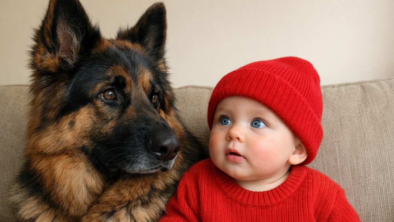 German Shepherd Refused to Let Anyone Near Baby—When Parents Discovered Why at 2AM, They Called 911