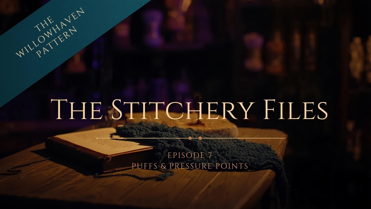 The Stitchery Files, выпуск 7 | Урок по вязанию пышным столбиком и столбиками с накидом (узор Wil...