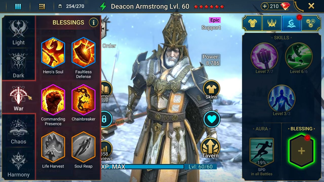 RAID: 6-Star Blessing for Deacon Armstrong