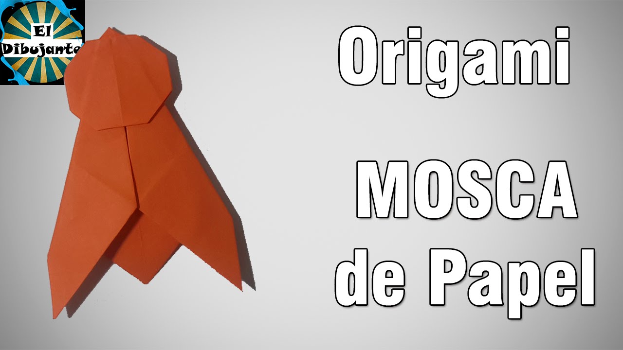 🔥 COMO HACER UNA MOSCA DE PAPEL ORIGAMI MUY FACIL Y RÁPIDO PASO A PASO ▶ ☑️  Curso de Origami