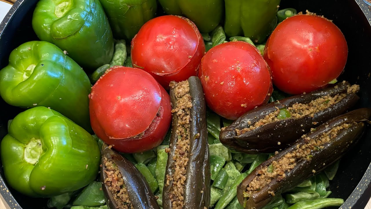 ДОЛМА ТРИ СЕСТРЫ🍅ÜÇ BACİ DOLMASI | THREE SISTERS DOLMA | DREI SCHWESTERN DOLMA | ÜÇ BACILI DOLMA 🍆