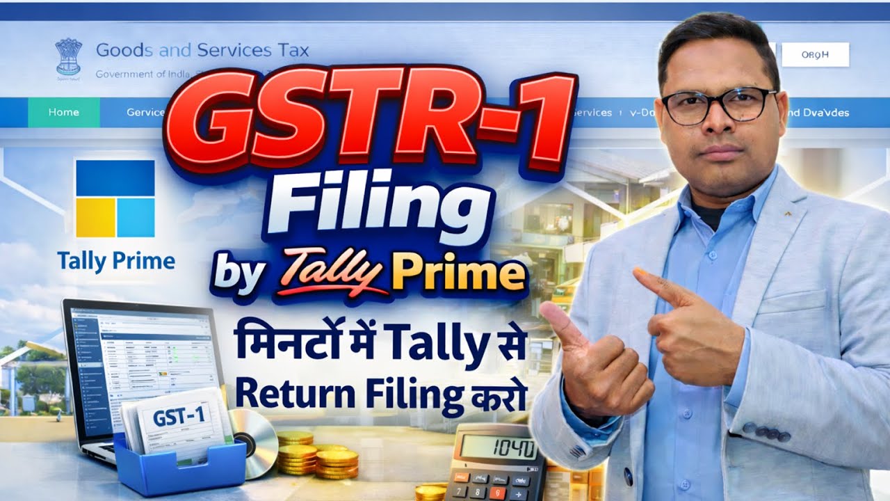 GSTR-1 Filing By Tally Prime | मिनटों में Tally से Return Filing करो