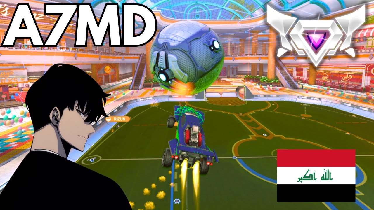 A7MD is MECHANICALLY INSANE in Rocket League.. (SSL 2v2)