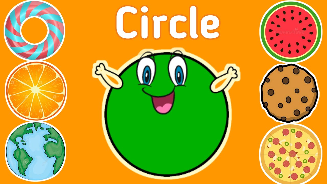 Circular shapes for kids. Objects with circular shape. Learn circle shapes name with pictures. #kids