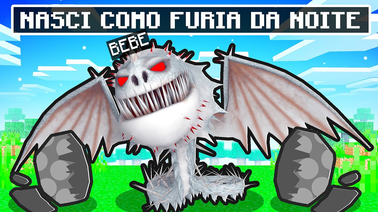 NASCI COMO BEBE DRAGÃO GRITO DA MORTE no MINECRAFT