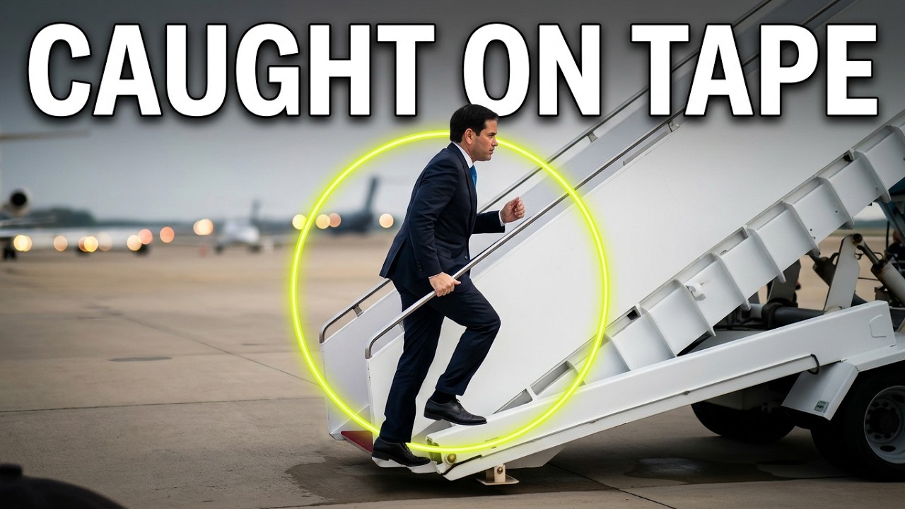 Marco Rubio CLIMBS PLANE STAIRS like an ATHLETE at 54 and the CAMERAS CAUGHT IT ALL