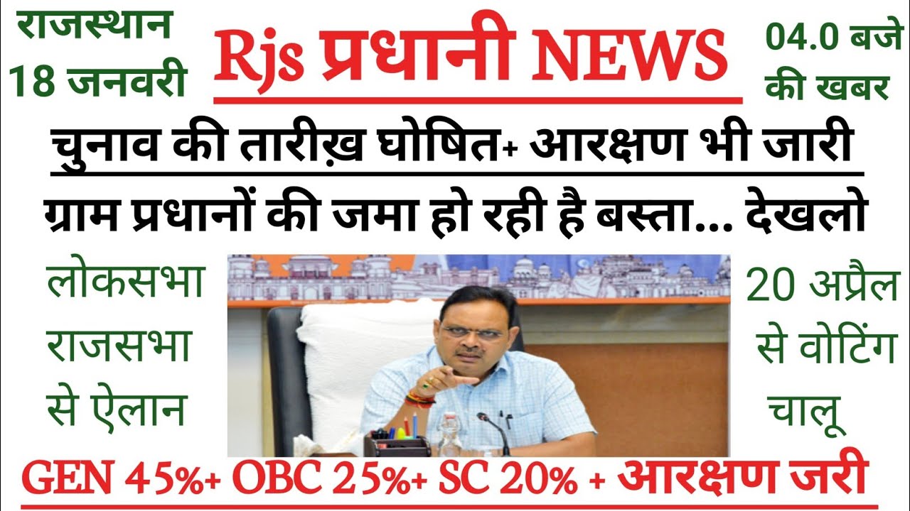 “राजस्थान पंचायत चुनाव में भूचाल! तिथि–आरक्षण को लेकर सरकार का सबसे बड़ा फैसला”||राजस्थान इलेक्शन||🌹