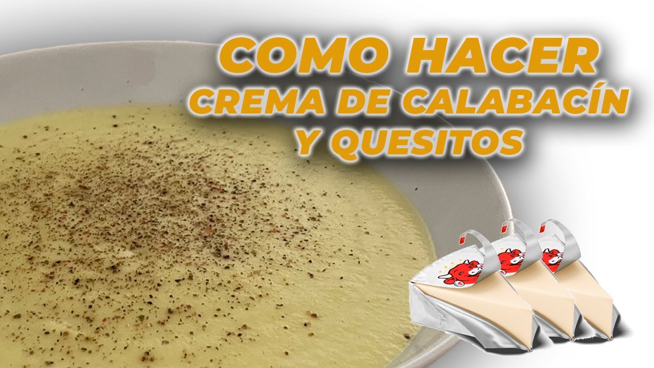CREMA DE CALABACÍN, QUESITOS, PUERRO, CEBOLLA Y PATATA🥒 | 🥬RECETA VEGETARIANA🥬 |