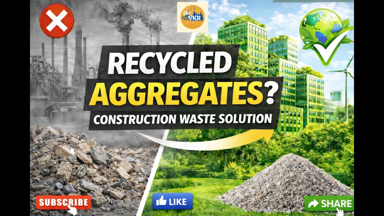 Lecture 5 - Sustainable Construction Materials - Recycled Aggregates #sustainableconstruction