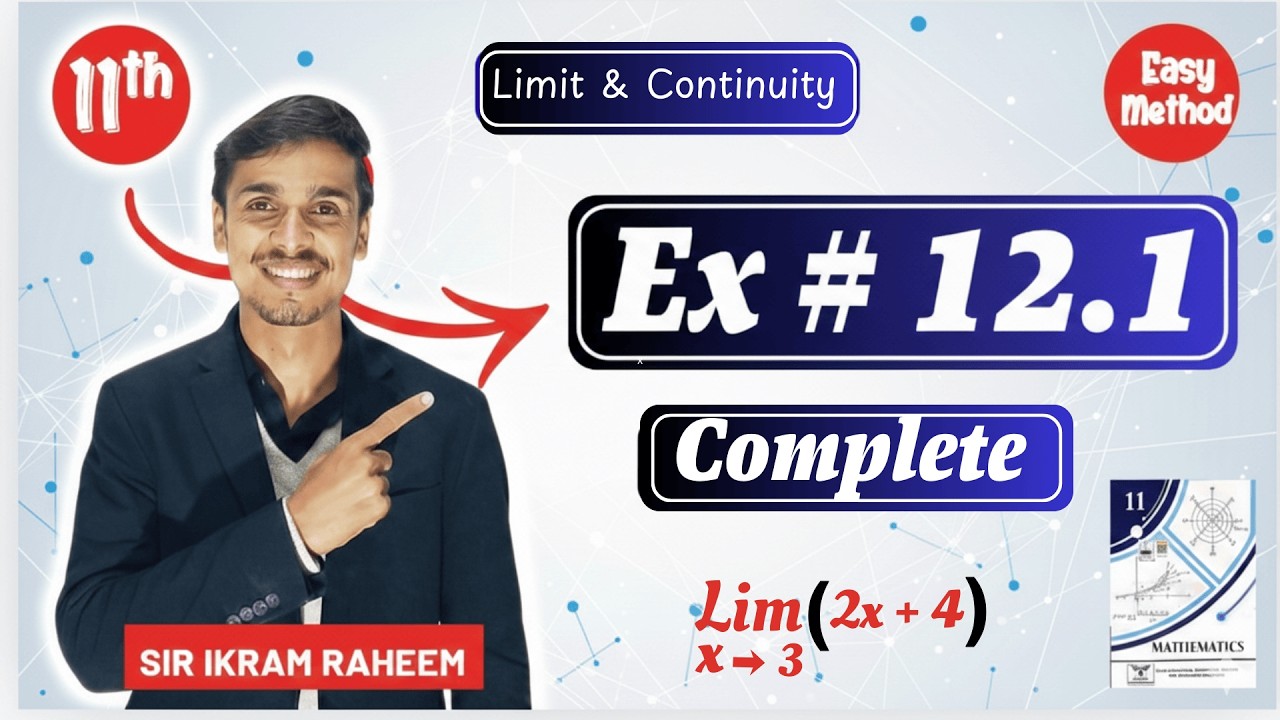 11th math Chapter 12 exercise 12.1  || Sir Ikram Raheem || Learn For Pakistan