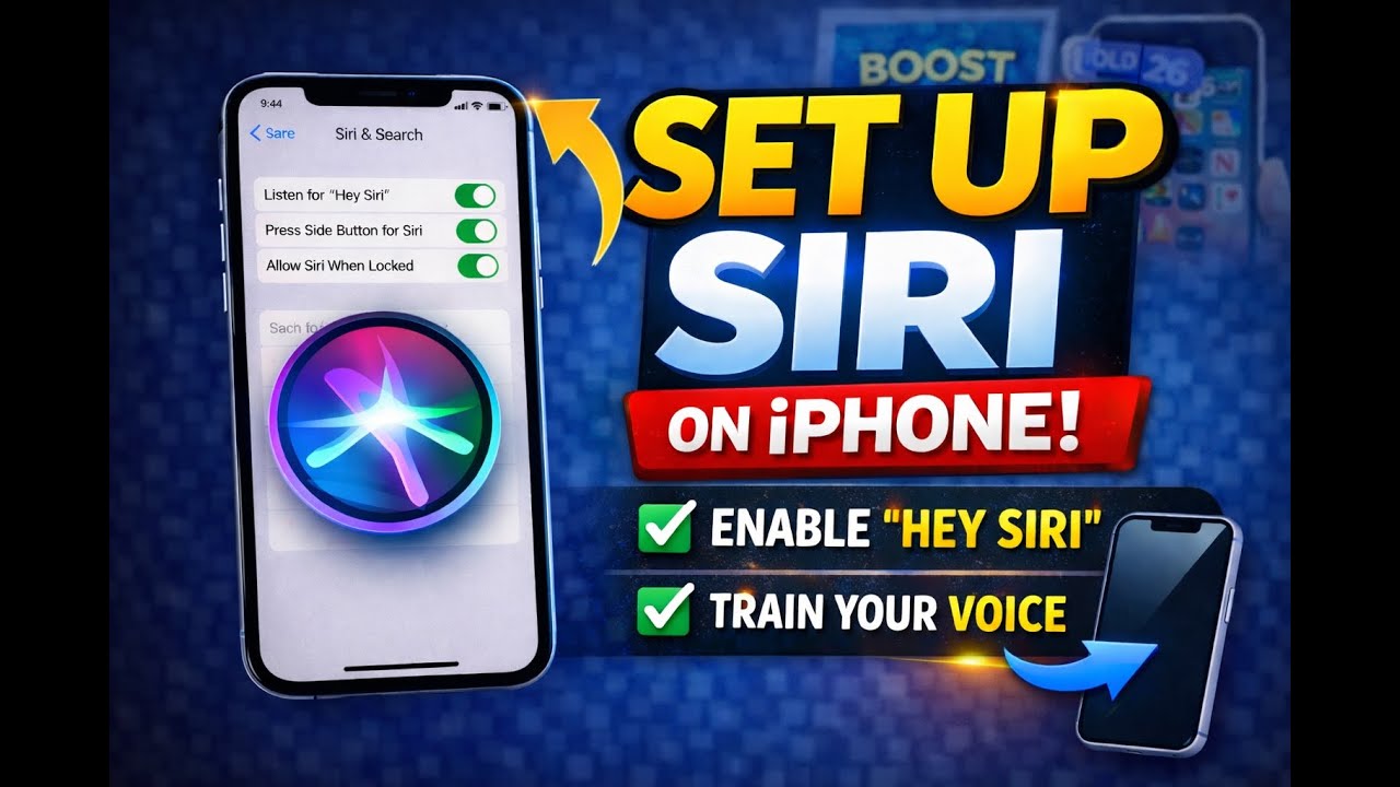 How to Enable & Set Up Siri on iPhone in 2026