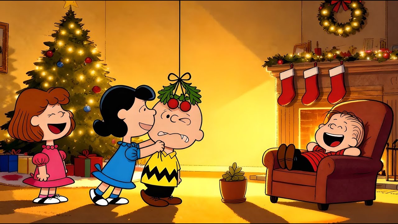 Charlie Brown Christmas Dinner with Friends 🎄🎷 Cozy Holiday Jazz Night