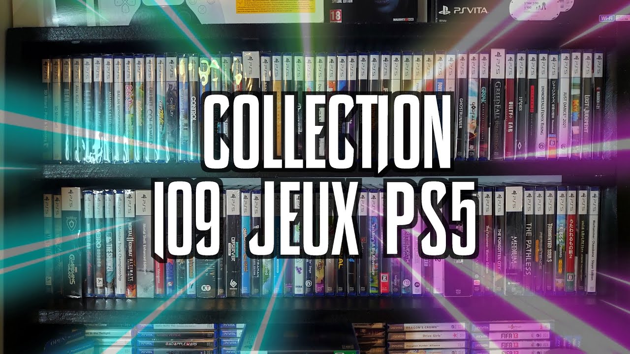 MA COLLECTION DE 109 JEUX PLAYSTATION 5