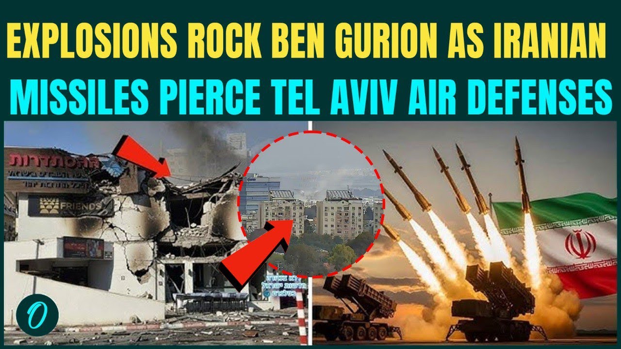 Iran’s Missiles FOOL Iron Dome? Tel Aviv, Rishon Lezion,Ben Gurion Hit By Iranian BALLISTIC Missiles