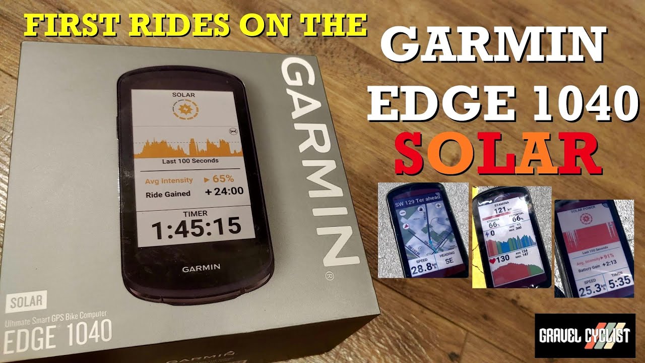 GARMIN EDGE 1040 SOLAR: первые поездки и многое другое