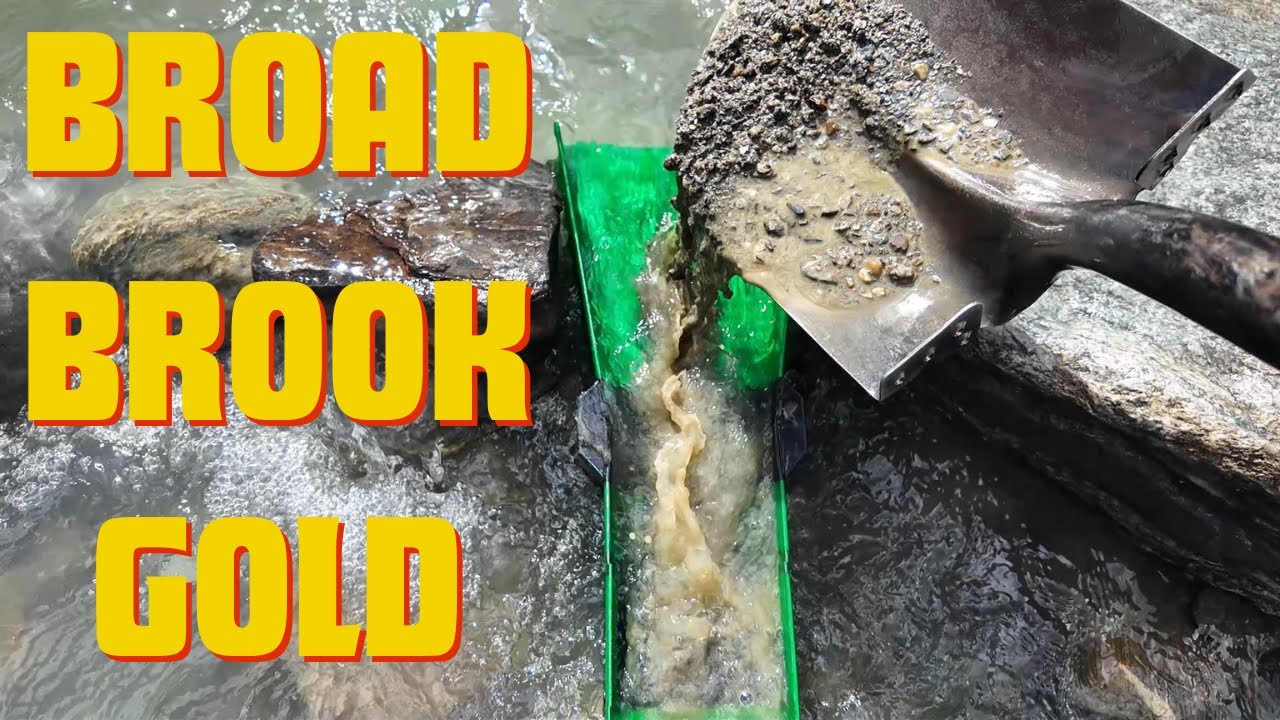 Spring gold panning on Broad Brook in Plymouth VT using the goldibox. Decent gold