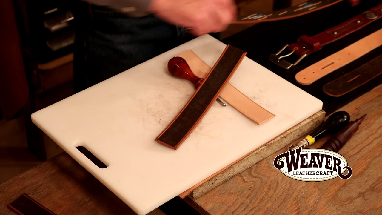 Making a Leather Belt Chapter 2: How to Edge a Leather Belt