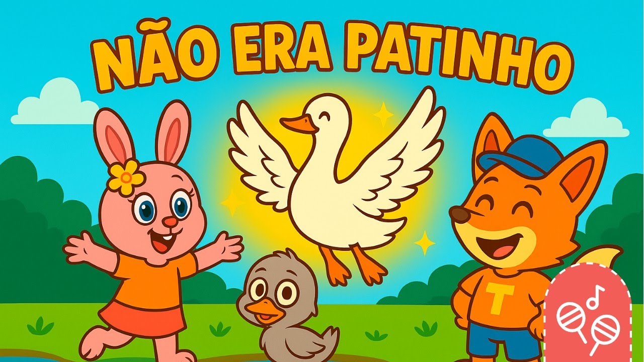 O Patinho Feio Virou Cisne - Música Infantil com Tata e Tadeu da história do patinho feio