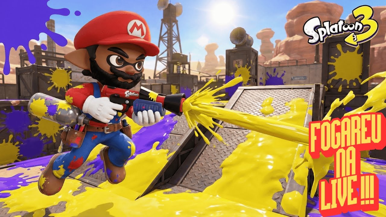🔥🦑 HOJE É DIA DE GUERRA DE TINTA EM SPLATOON 3! 🔥🦑