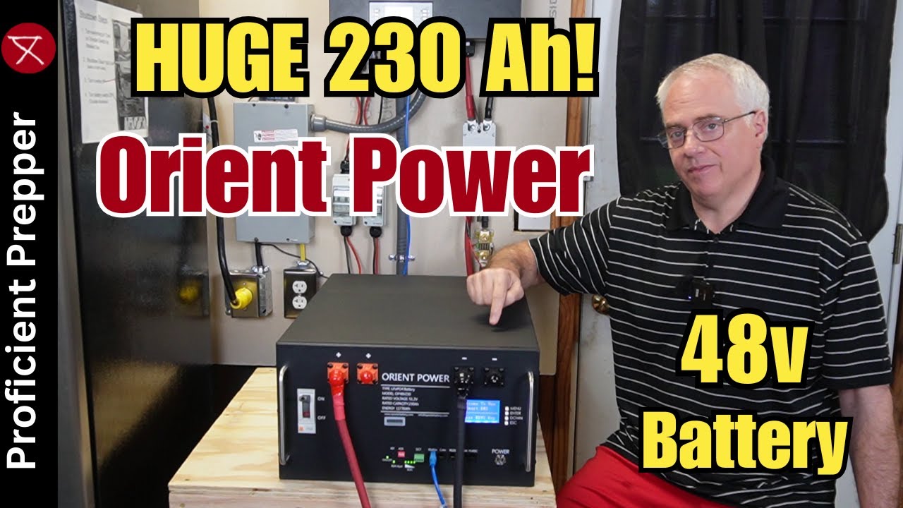 HUGE 230Ah Orient Power 48v Battery - Packs a Punch!