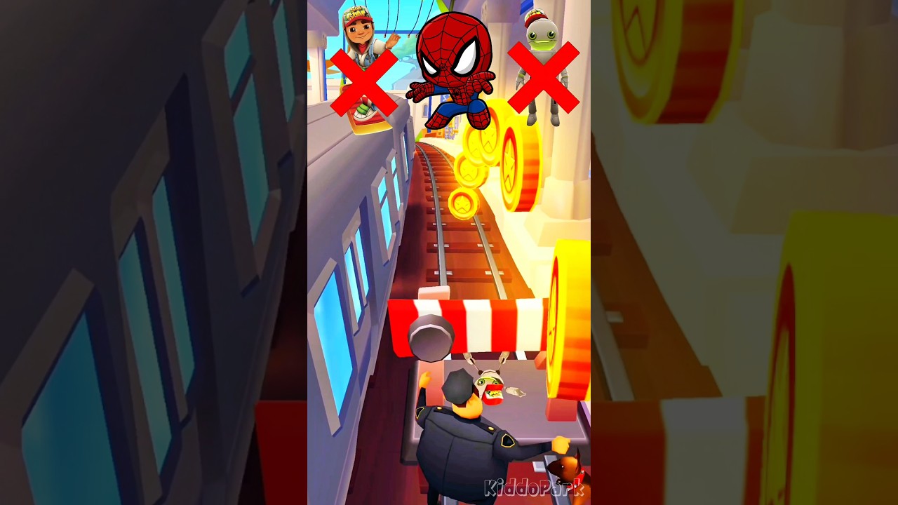 Subway Surfers : Jake VS Spiderman VS Tagbot #shorts #subwaysurfers #gaming