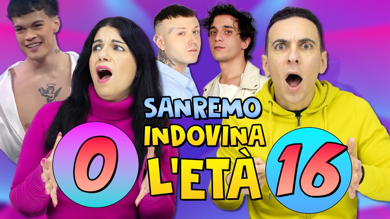 INDOVINA L'ETÀ DEI CANTANTI DI SANREMO 2023 Seconda Serata