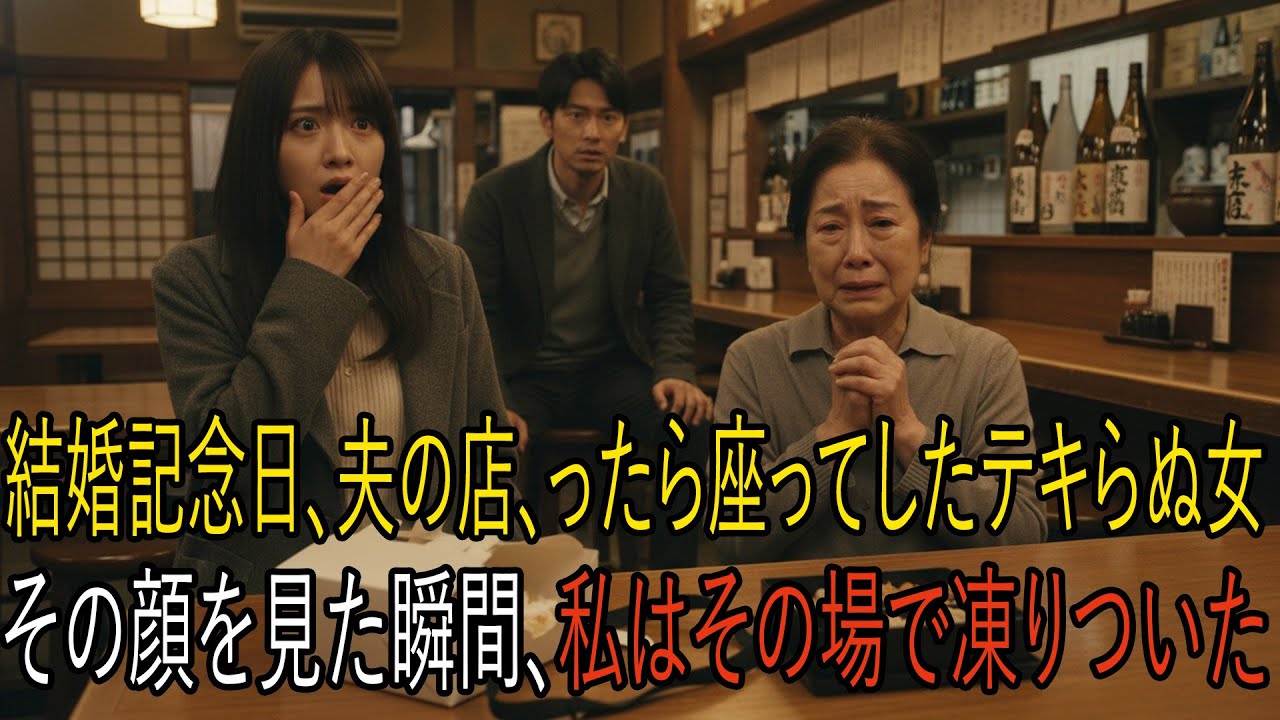 結婚記念日に夫の店を訪れた私。そこに座っていた見知らぬ女の顔を見た瞬間、時間が止まった
