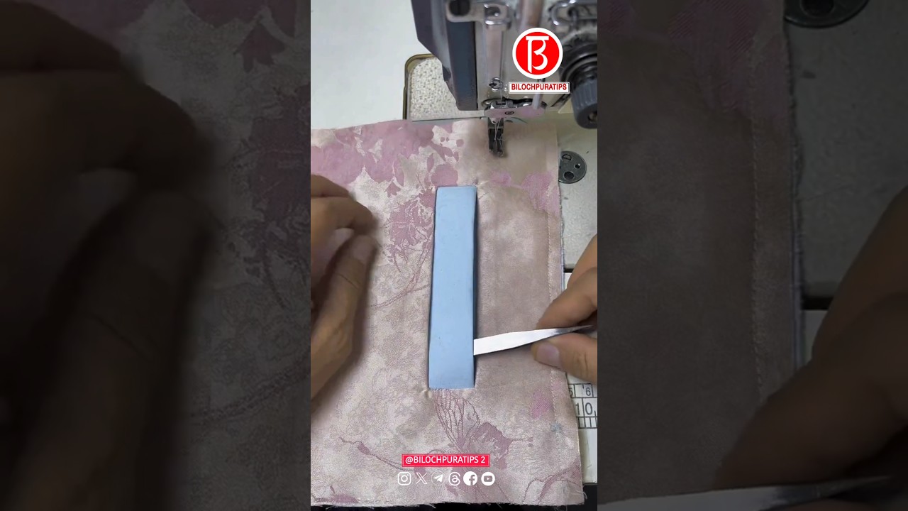 How To Make Double slip pockets Sewing Tutorial