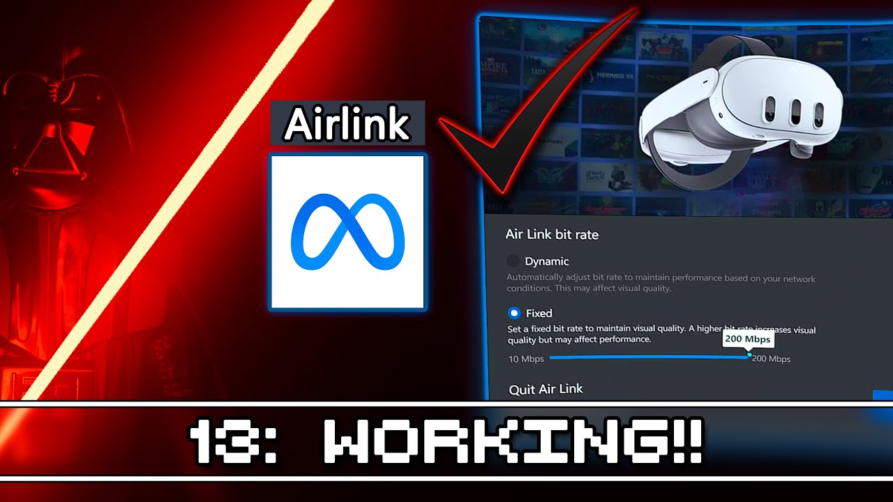 Настройка Airlink + оптимальные параметры [Беспроводная игра на PCVR]