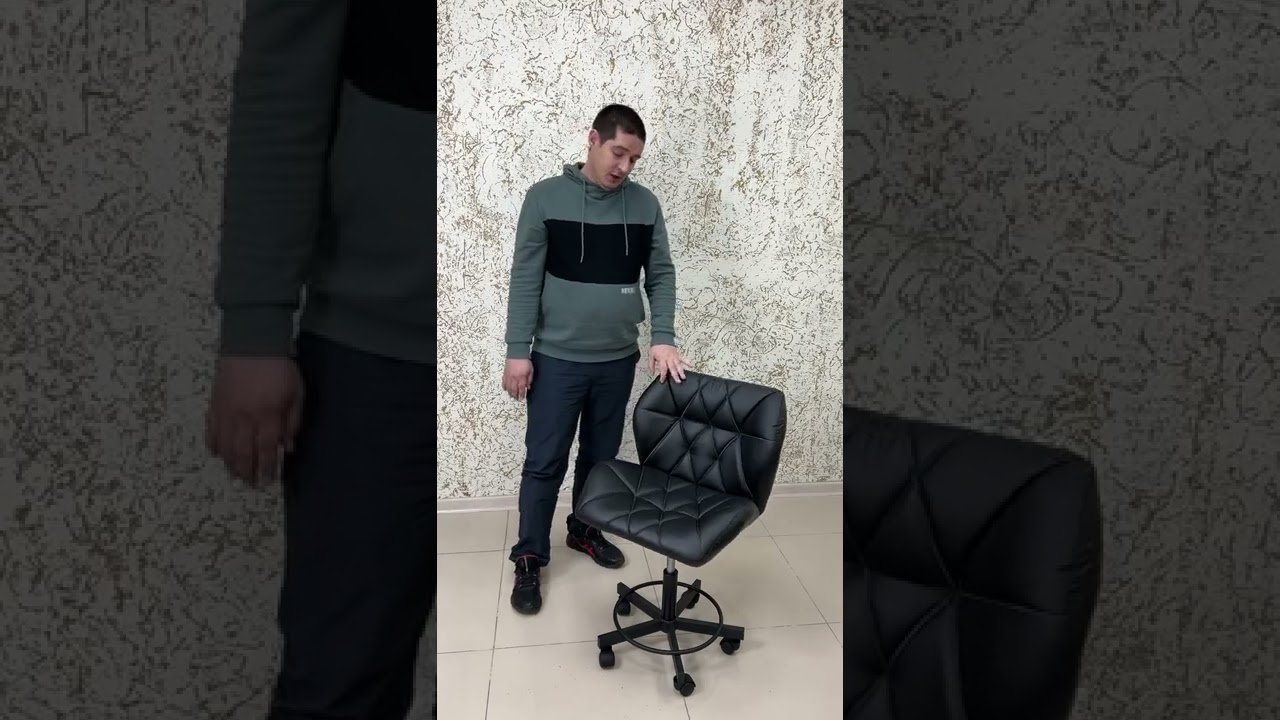 Кресло мастера ракушка ЛЮКС черный
