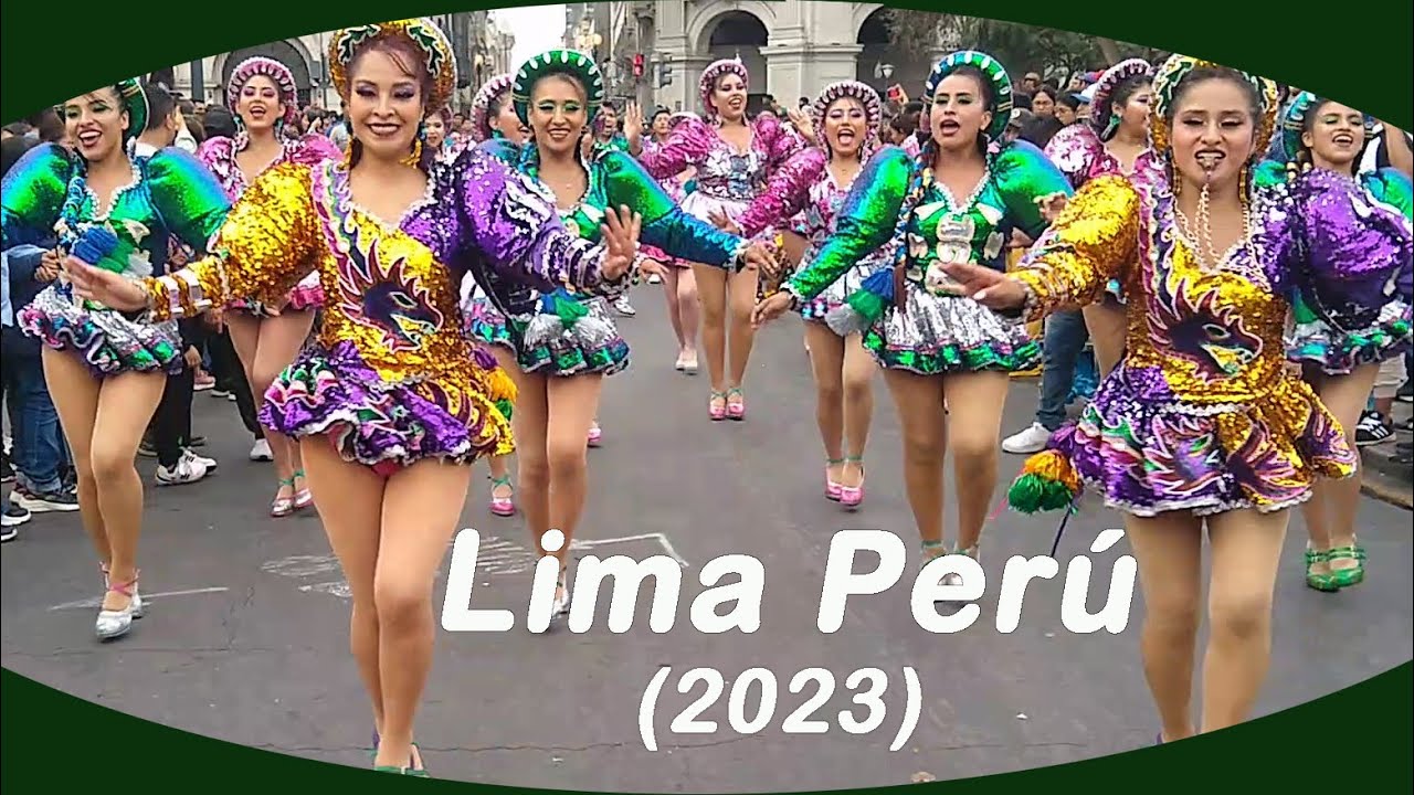 Chicas baile Saya Caporales 2023 Lima Perú - Virgen de Copacabana.