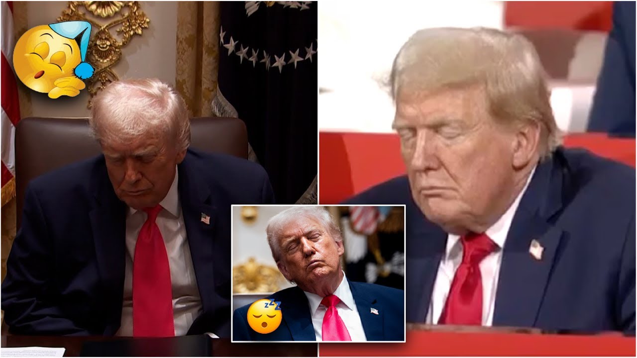 Trump FALLS ASLEEP During Conference – Worst moment