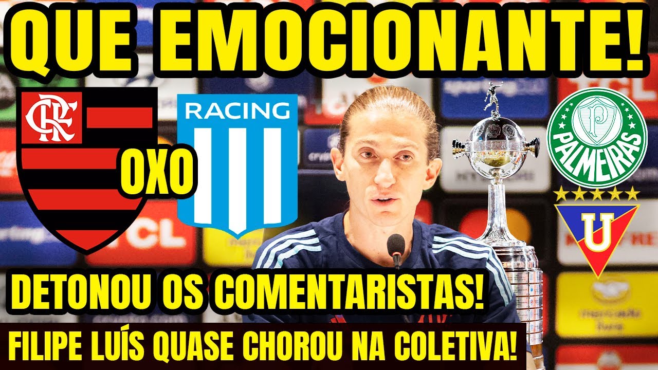 FILIPE LU&Iacute;S DETONA JORNALISTAS AP&Oacute;S CLASSIFICA&Ccedil;&Atilde;O DO FLAMENGO PARA FINAL! QUASE CHOROU NA COLETIVA