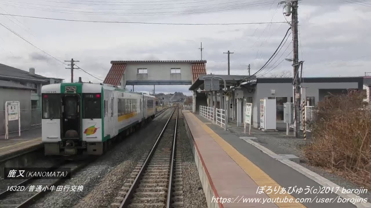 石巻線02（前谷地→石巻～rear window view）