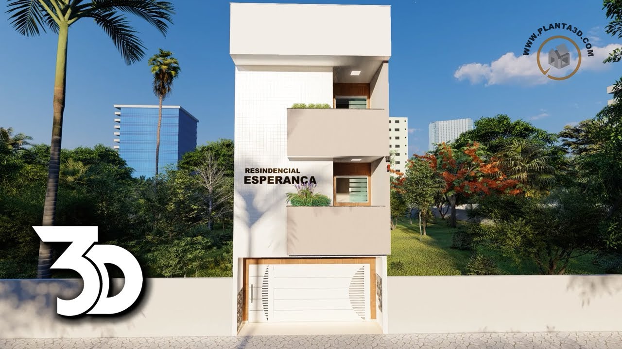 Projeto de KITNET apartamento pequeno flat studio para terrenos estreitos