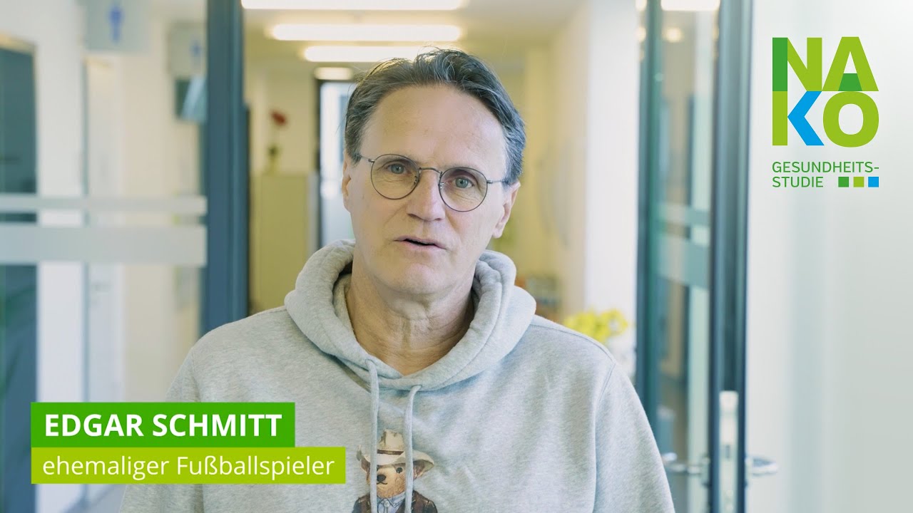 NAKO Gesundheitsstudie: Fußballer Edgar „Euro-Eddy“ Schmitt für die SoccHealth-Study